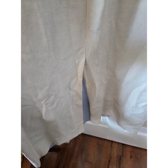 Deane-White Linen Blend Sheath Dress Plus Sz 20 Jacket Embroidered Floral - Picture 7 of 10